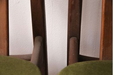 北欧ヴィンテージ　チーク材　珍しいデザインのチェア4脚セット(ダイニングチェア、ビンテージ)(R-048099)