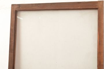 アンティーク建具　昭和中期　モールガラス　様々なガラス使いがお洒落なガラス戸2枚セット　(R-048112)