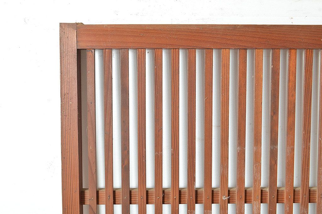 和製アンティーク　昭和初期　上品な和の雰囲気を演出する格子戸3枚セット　(R-048113)