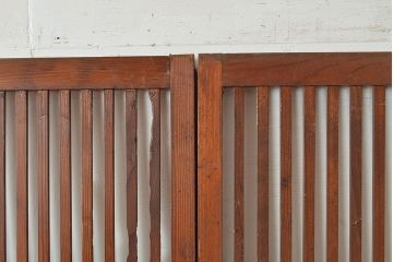 和製アンティーク　昭和初期　上品な和の雰囲気を演出する格子戸3枚セット　(R-048113)