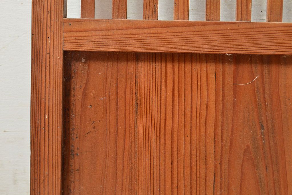 和製アンティーク　昭和初期　上品な和の雰囲気を演出する格子戸3枚セット　(R-048113)