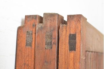 和製アンティーク　昭和初期　上品な和の雰囲気を演出する格子戸3枚セット　(R-048113)