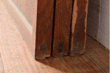 和製アンティーク　昭和初期　上品な和の雰囲気を演出する格子戸3枚セット　(R-048113)