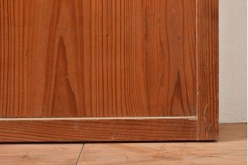 和製アンティーク　昭和初期　上品な和の雰囲気を演出する格子戸3枚セット　(R-048113)