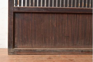アンティーク建具　和モダンな空間づくりにおすすめの格子戸2枚セット(引き戸、建具)(R-048120)