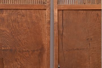 和製アンティーク　和モダンな空間づくりに活躍する万本格子戸(引き戸、障子戸)(R-048125)