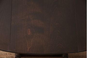 中古　松本民芸家具の#83型　上品な佇まいのバタフライ卓(エクステンションテーブル、サイドテーブル、センターテーブル)(定価約13万5千円)(R-048127)