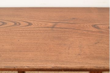 和製アンティーク　総ケヤキ材　渋い和の雰囲気と凝った造りが魅力の飾り棚(収納棚)(R-048134)