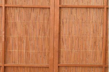 和製アンティーク　清々しさを感じさせる御簾戸4枚セット(簾戸、簀戸、葭戸、夏障子、夏戸、葦戸)(R-048136)