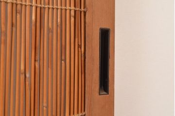 和製アンティーク　清々しさを感じさせる御簾戸4枚セット(簾戸、簀戸、葭戸、夏障子、夏戸、葦戸)(R-048136)