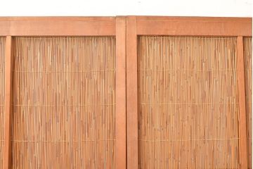 和製アンティーク　清々しさを感じさせる御簾戸4枚セット(簾戸、簀戸、葭戸、夏障子、夏戸、葦戸)(R-048136)