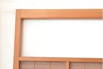和製アンティーク　トンボの透かし彫りが情緒あふれる御簾戸4枚セット(簾戸、簀戸、葭戸、夏障子、夏戸、葦戸)(R-048137)