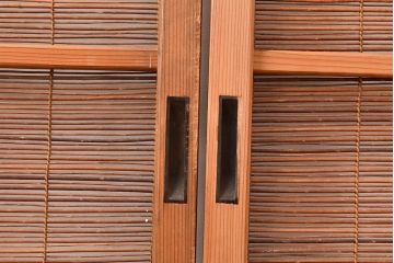 和製アンティーク　トンボの透かし彫りが情緒あふれる御簾戸4枚セット(簾戸、簀戸、葭戸、夏障子、夏戸、葦戸)(R-048137)