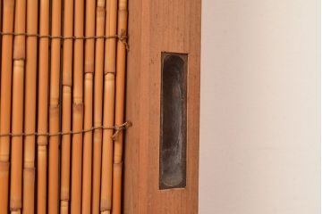 和製アンティーク　和レトロなお部屋にもおすすめの御簾戸2枚セット(簾戸、簀戸、葭戸、夏障子、夏戸、葦戸)(R-048138)