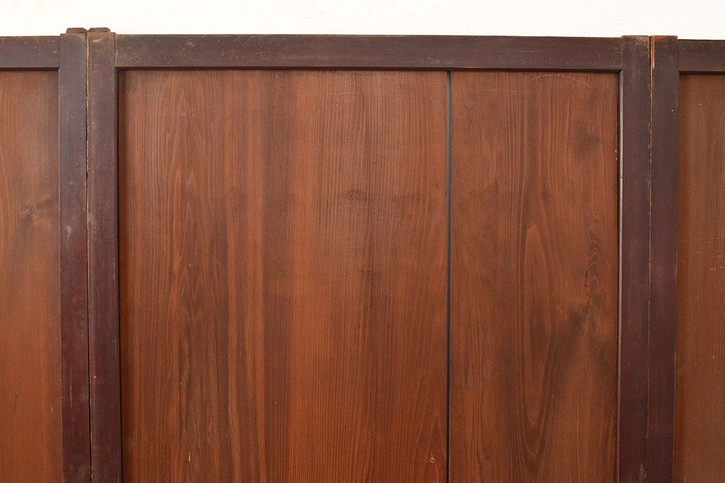 アンティーク建具　大正期　長い歳月を経た味わいが趣溢れる帯戸4枚セット　(R-048142)