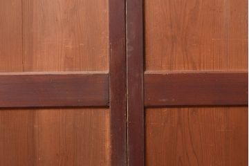 アンティーク建具　大正期　長い歳月を経た味わいが趣溢れる帯戸4枚セット　(R-048142)
