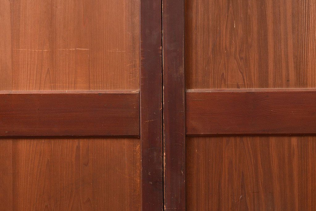 アンティーク建具　大正期　長い歳月を経た味わいが趣溢れる帯戸4枚セット　(R-048142)