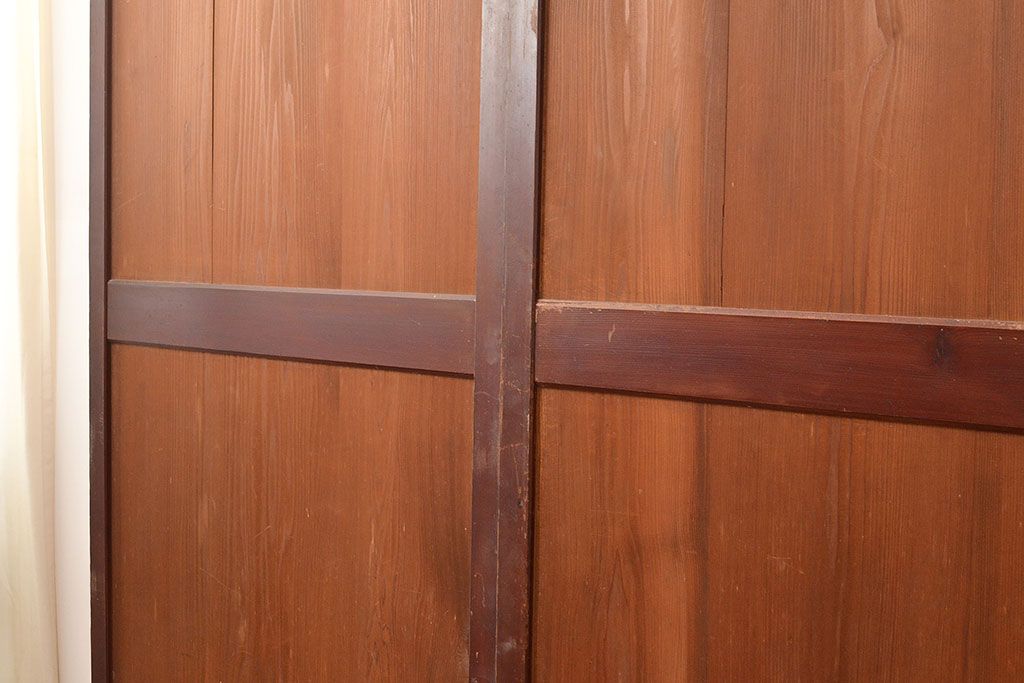 アンティーク建具　大正期　長い歳月を経た味わいが趣溢れる帯戸4枚セット　(R-048142)