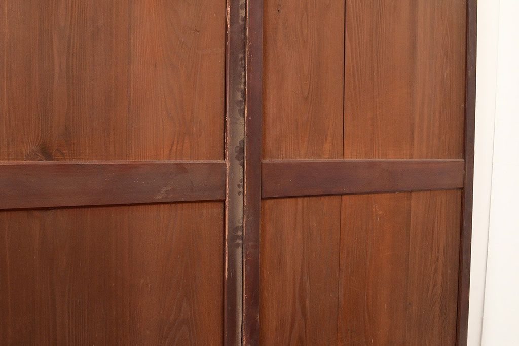 アンティーク建具　大正期　長い歳月を経た味わいが趣溢れる帯戸4枚セット　(R-048142)