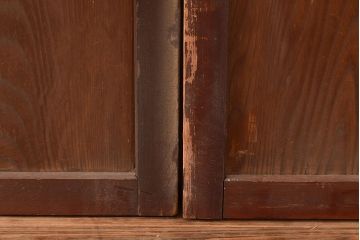 アンティーク建具　大正期　長い歳月を経た味わいが趣溢れる帯戸4枚セット　(R-048142)