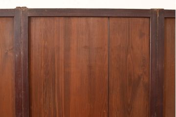 アンティーク建具　大正期　長い歳月を経た味わいが趣溢れる帯戸4枚セット(板戸、引き戸、建具)(R-048142)
