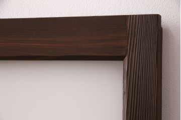 アンティーク建具　木の味わいを活かした空間づくりにおすすめなガラス戸2枚セット(窓、引き戸、建具)(R-048143)