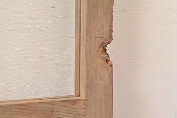 アンティーク建具　木の味わいを活かした空間づくりにおすすめなガラス戸2枚セット(窓、引き戸、建具)(R-048144)