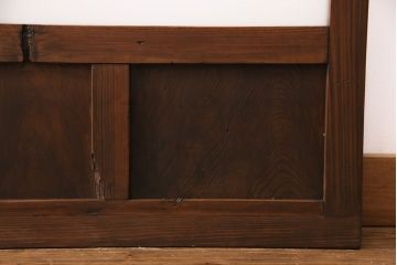 アンティーク建具　木の味わいを活かした空間づくりにおすすめなガラス戸2枚セット(窓、引き戸、建具)(R-048144)