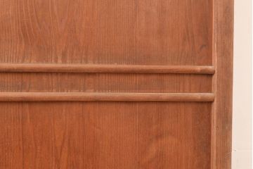 アンティーク建具　モールガラスがノスタルジックな雰囲気を高めるヒノキ材製のドア(扉、建具)(R-048145)