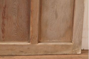 和製アンティーク　レトロな趣たっぷりなガラス扉(木製ドア、建具)(R-048146)