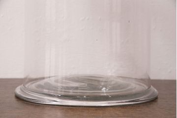 昭和レトロ　レトロ雑貨　お洒落なディスプレイを楽しめる大きなガラス瓶(ガラスビン、キャニスター)(R-048156)