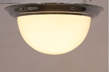 ヴィンテージ照明　昭和レトロな雰囲気漂う大振りの天井照明(シーリングライト、ビンテージ)(R-048163)
