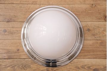 ヴィンテージ照明　昭和レトロな雰囲気漂う大振りの天井照明(シーリングライト、ビンテージ)(R-048163)