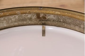 ヴィンテージ照明　昭和レトロな雰囲気漂う大振りの天井照明(シーリングライト、ビンテージ)(R-048163)