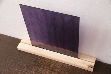 非売品　リメイク用ガラスパーツ　アクセントになるカラーガラス　バイオレットウォーター(新品ガラス、色ガラス)(R-048167)
