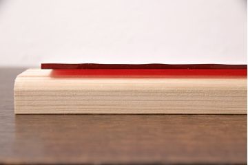 非売品　リメイク用ガラスパーツ　アクセントになるカラーガラス　レッドウォーター(新品ガラス、色ガラス)(R-048169)