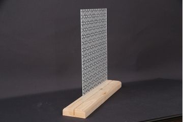 非売品　リメイク用ガラスパーツ　ラフジュ工房オリジナル　花菱紋様ガラス(新品ガラス)(R-048172)