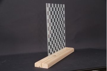 非売品　リメイク用ガラスパーツ　ラフジュ工房オリジナル　市松紋様ガラス(新品ガラス)(R-048173)