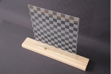 非売品　リメイク用ガラスパーツ　ラフジュ工房オリジナル　市松紋様ガラス(新品ガラス)(R-048173)