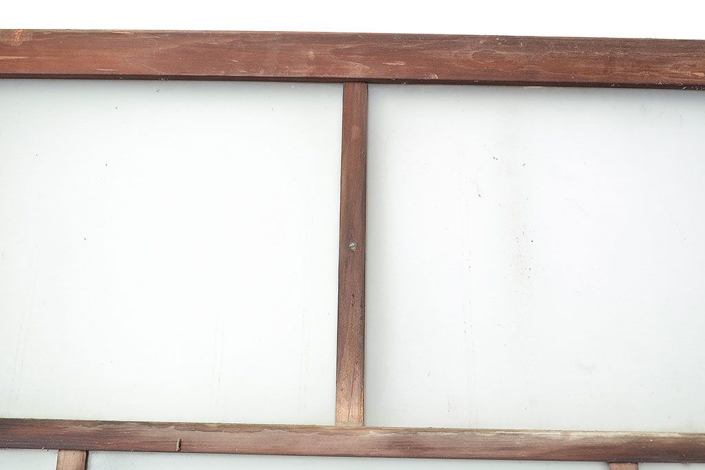 アンティーク建具　大正ロマンな雰囲気漂うガラス戸4枚セット(引き戸、玄関戸、建具)(R-048180)