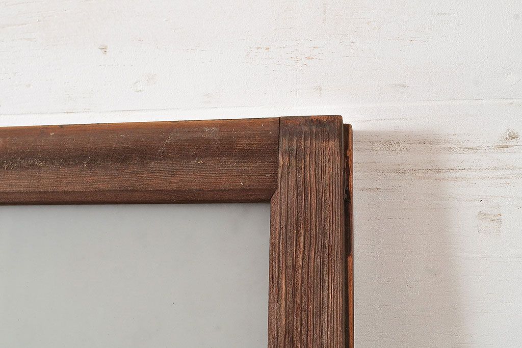 アンティーク建具　大正ロマンな雰囲気漂うガラス戸3枚セット(引き戸、玄関戸、建具)(R-048181)