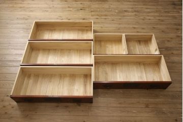 中古　民芸家具　岩谷堂箪笥　迫力のある木目が存在感を放つ衣装タンス(定価約42万円)(引き出し、チェスト)(R-048190)
