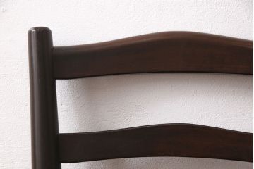 中古　松本民芸家具　シンプルでシックなダイニングチェア2脚セット(イス、椅子)(R-048199)