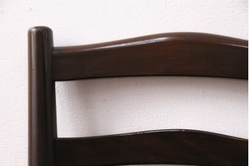 中古　松本民芸家具　シンプルでシックなダイニングチェア2脚セット(イス、椅子)(R-048200)
