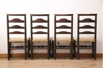 ビンテージ　松本民芸家具　NB型チェア4脚セット(ダイニングチェア、椅子、ヴィンテージ)(R-048201)