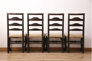 ビンテージ　松本民芸家具　NB型チェア4脚セット(ダイニングチェア、椅子、ヴィンテージ)(R-048202)