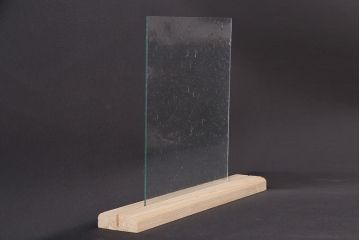 非売品　リメイク用ガラスパーツ　レトロな印象を与える気泡ガラス(ビンテージガラス)(R-048204)