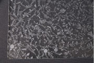 非売品　リメイク用ガラスパーツ　レトロな印象を与える結霜ガラス(新品ガラス)(R-048205)