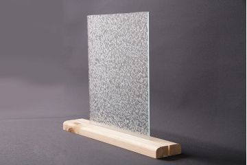 非売品　リメイク用ガラスパーツ　レトロな印象を与える結霜ガラス(新品ガラス)(R-048205)