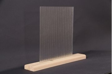 非売品　リメイク用ガラスパーツ　レトロな雰囲気を醸し出す銀モールガラス(アンティークガラス)(R-048206)